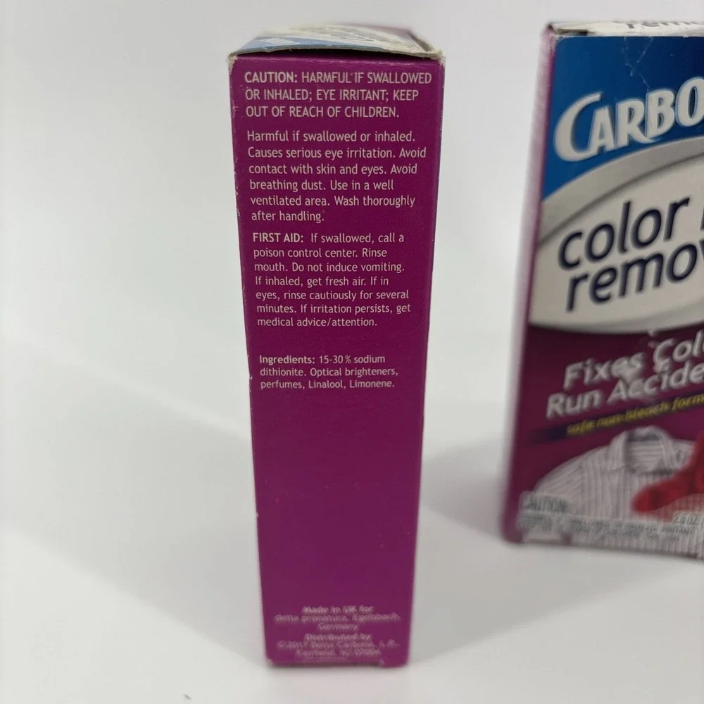 6 Pack Carbona COLOR RUN REMOVER Fixes Color Run Accidents Non-Bleach Lot